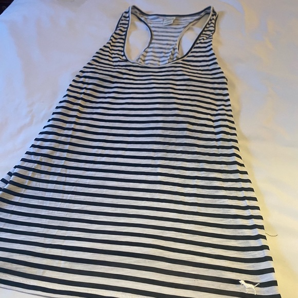 Victoria secret pink striped tank top - Picture 1 of 3